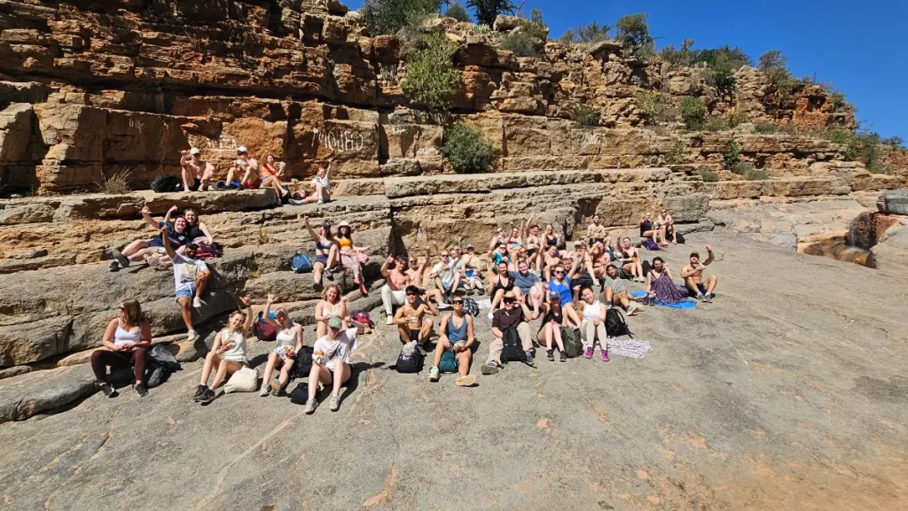 Group outing during Morocco surf holiday