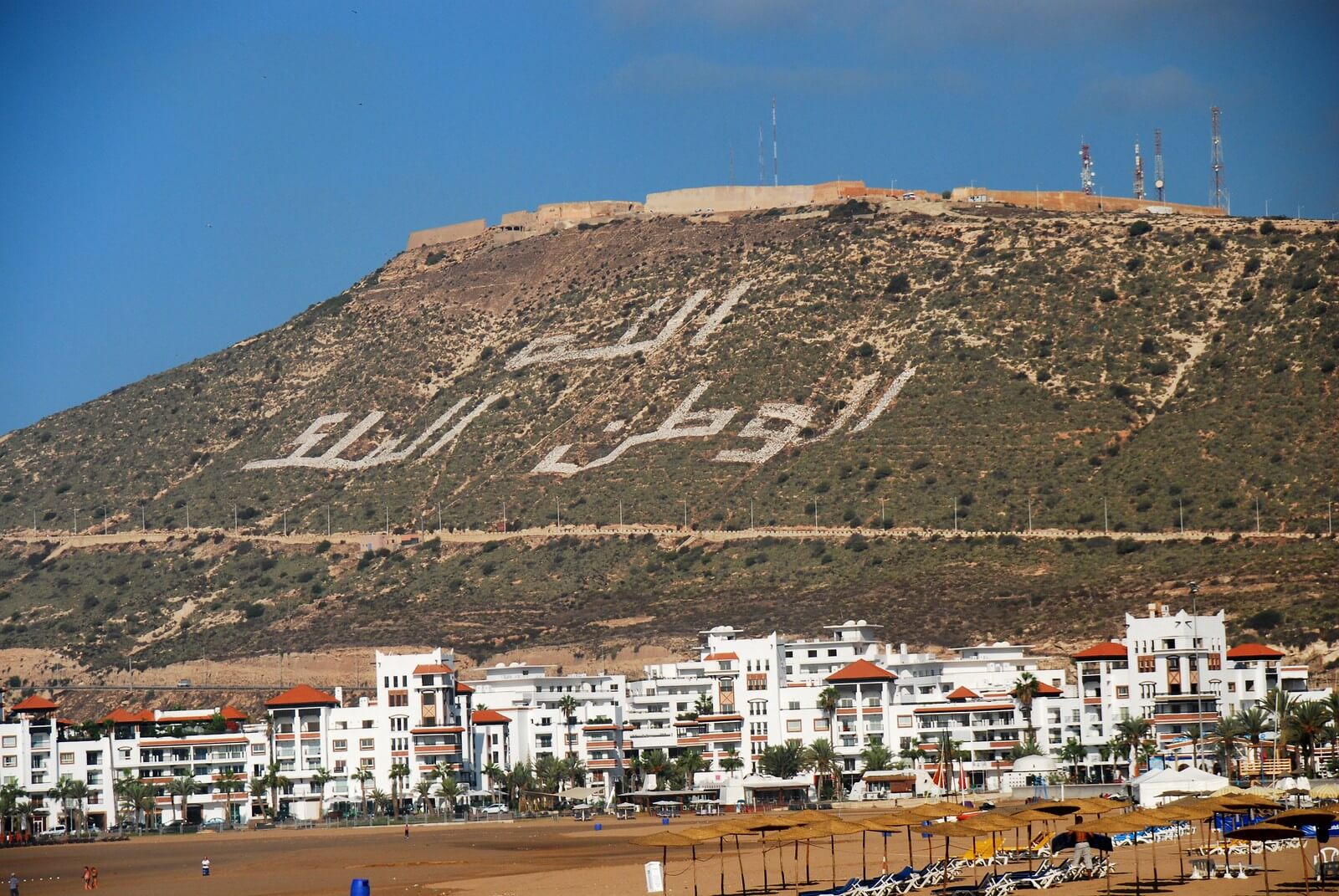 Agadir city and coastline, the arrival point for a Taghazout surf trip